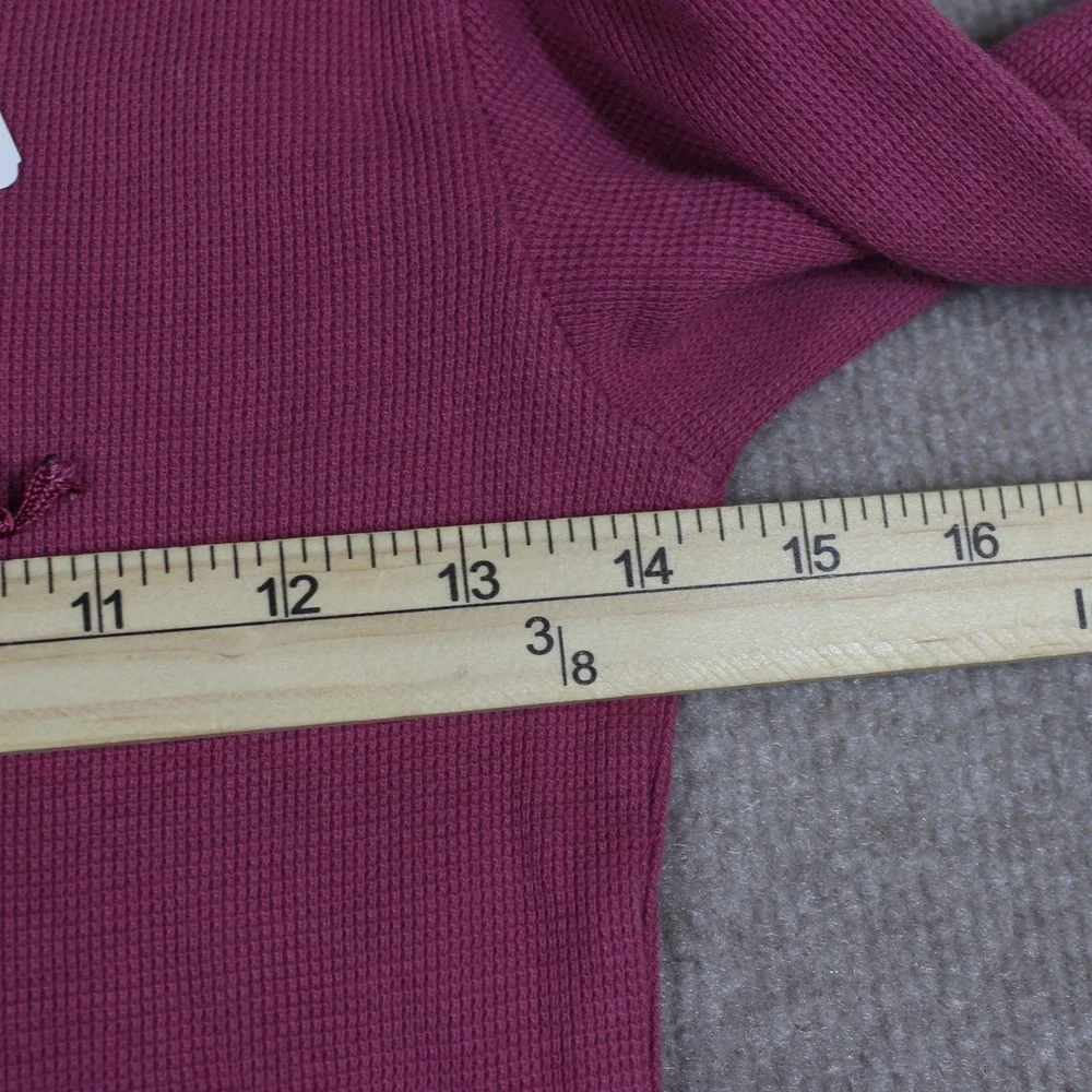 Ralph Lauren Girls Pink Thermal Waffle Knit Lace Up Henley Dress Sz L 12/14 NWT